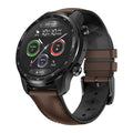 Ticwatch Pro X smart watch with 47mm diameter, dual-layer display, and black strap showing on a wrist