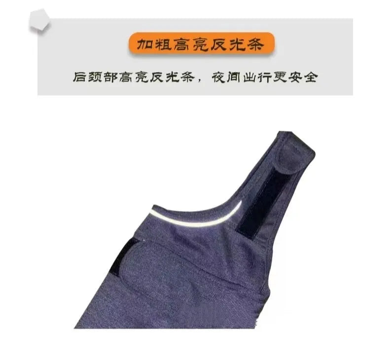 Heather Grey dog anxiety jacket warm vest with brocade cotton ponte-de-roma material, size options from XXS to XXL