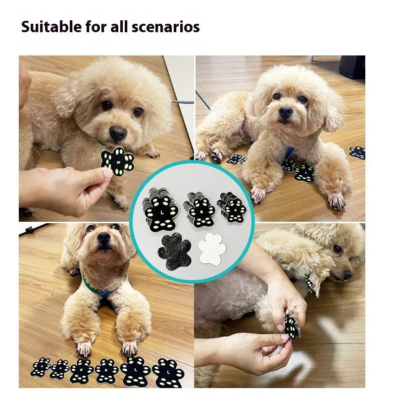 Breathable invisible claw pad footstickers for dog walking protection in silicone cloth material