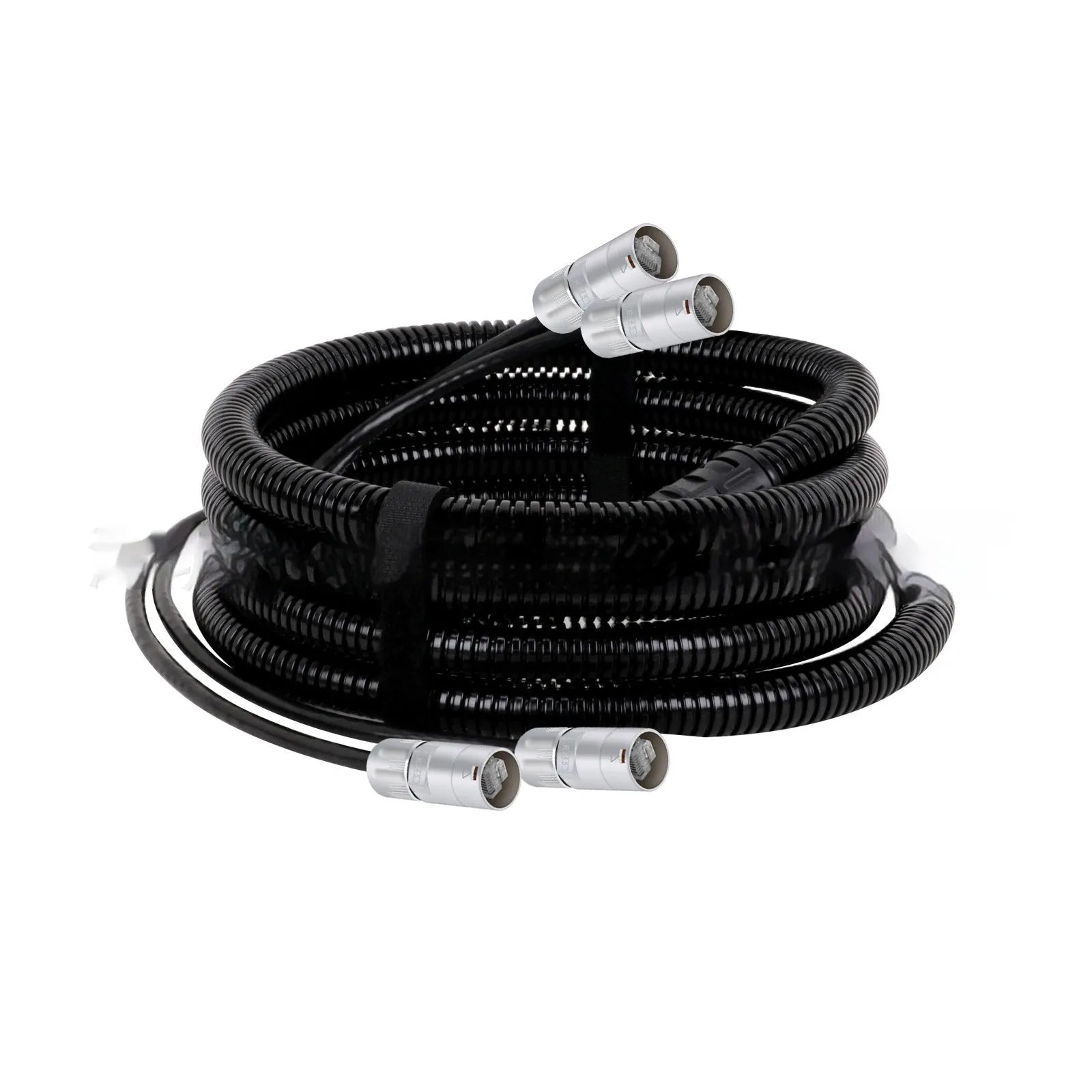Cat5 and Cat6 Ethernet extension cable with RJ45 connectors, available in various lengths from 1.5 to 25 metres